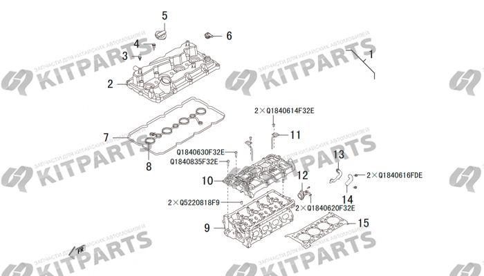 ГОЛОВКА ЦИЛИНДРА В СБОРЕ 1 Haval H6