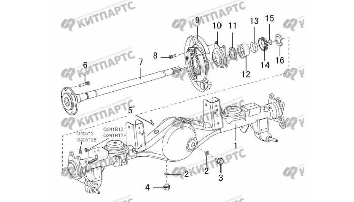 Мост задний Great Wall DW Hower H3